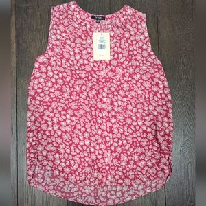 NYDJ pintucket sleeveless blouse | size xxs